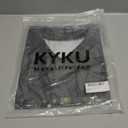 KYKU Women's Tank Top Summer Sleeveless T Shirt Casual V Neck Curved Hem Blouses, 2XL