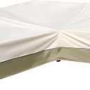 Outdoor Sectional Cover-L-Shaped Patio Furniture Covers Waterproof Rip-Stop Anti-UV 600D Outdoor Sofa Couch Cover with 3 Air Vents 110''L (85''L) 32''D 31''H