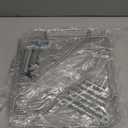 3 Tier Floor Standing Corner Shower Caddy Organizer Shelf with Hooks, Bathroom Shelves Stand Rack, Silver