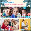 6PCS 3D Printed Dragon Eggs with Dragon Inside, Easter Basket Stuffers Mini Mystery Crystal Egg Fidget Toy, Surprise 3D Printed Animals Toy