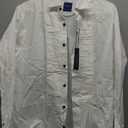 Gollnwe Tuxedo Shirts for Men Wing Collar French Cuff with Cufflinks and Bow Tie (Large, White)