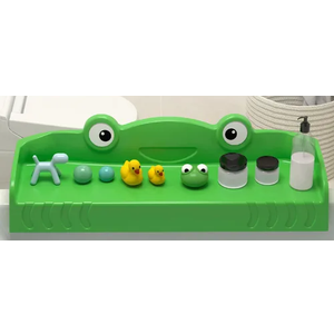 MMIOFANT Splash Guard for Bath Tub-Bathtub Caddy Tray with Play Shelf-Bathtub Shelf Over Tub for Kids' Toy-Bathroom Toy Organizers and Storage-Bath Side Table Toy Holder for Kid Baby Toddlers (Green)