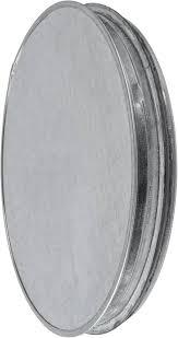 HVAC OV 1pack Galvanized Metal Duct End Cap - 8 Inch with Rubber Gasket for Better Fit - Available in Different Sizes to Suit Your Needs
