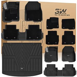 3W Floor Mats& Cargo Liner Fit for Honda CR-V 2023-2026
