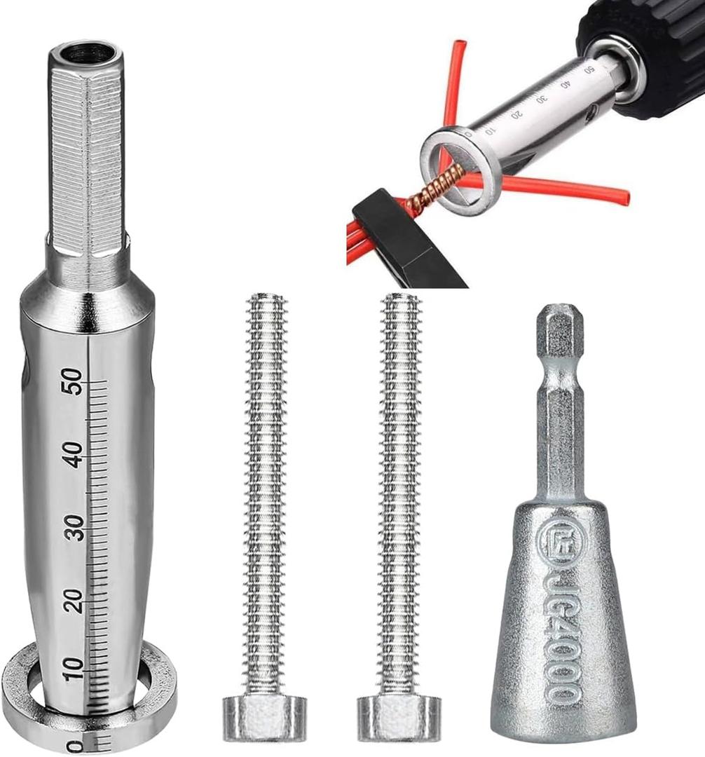 Wire Twister Tool for Drill, Wire Stripper for Drill, 2-6 Way Wire Nut Twister, Electrical Wire Twister, Fast Electric and Hand Wire Stripper and Twister for Cable Quick Stripping or Twisting 2Set