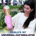 Frost Buddy Togo Buddy | 30 oz Stainless Steel Vacuum Insulated Tumbler | To Go Coffee Cup Iced Coffee Cups, Iced Coffee Sleeve, Travel Mug, Thermal Cup for Hot & Cold Drinks, Dunkin Cup (Black) | Vacuum Insulated, Thermal Mug, Hot and Cold Drinks, Dunkin Cup