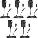 Deitybless 12V 2A Power Supply Adapter, 12 Volt Power Supply for LED Strip Lights, 120V AC to 12V DC Transformer,3.28Ft Cord, 24 Watt Max(5 Pack)