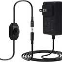 12V Power Supply, AOYADAISU UL Listed 12 Volt DC Power Adapter 24W 2A with Dimmer Switch, 100V-240V 50-60Hz AC to DC Power Converter with 5.5mm x 2.1mm Connector for Single Color LED Strip Light