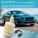 Speedometer Drive Gear for Ford Mustang 1983-1998 T5 or T45 Transmission, 23 Tooth Recalibration Gear, 3.73/4.10 Gears, White