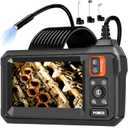 Endoscope Camera with Light, Borescope Camera with 4.3" IPS Screen, 1080P HD with 8 LED Lights, 16.4FT Semi-Rigid Cord, IP67 Waterproof Endoscope for Sewer, Father's Day Gifts&Cool Gadgets for Men