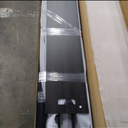 Twin Over Full Bunk Bed Frame with Twin Size Loft Beds, Heavy Duty Triple Bunk Bed with Slide, Charging Station(USB Ports & Outlets), Metal Triple Bunk Beds with L-Shaped Desk, Black