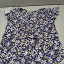 Womens Tops Dressy Casual Summer Short Sleeve T-Shirts Trendy Loose Blouse V Neck Tunic Tops to Wear Size L