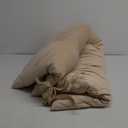 HOMBYS Floor Lounger Pillow Foldable and Tufted Design Long Floor Cushion for Yoga, Reading, Sleeping, Meditation, Elastic Band for Roll Up and Easy Storage, Machine Washable (Beige, 62"x27")