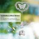 50th Birthday Gifts for Her Him, Happy 50th Birthday Suncatcher for Women Men, Thoughtful 50 Bday Crystal Ornament for Mom, Dad, Grandparents, Sister, Turning 50 Year Old Rainbow Marker
