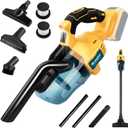 Cordless Vacuum Compatible with DeWalt 20V Battery, 5 in 1 Handheld Electric Vacuum Cleaner with 400W Powerful Motor, 46 CFM Portable Hand Vacuum for Home Pet Hair, Car (Battery Not Included)
