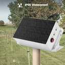 Solar Fence Charger, Briidea 5.6 Miles Solar Electric Fence Charger, 0.2 Joules, Preventing Predators from Intruding, IP66 Waterproof, Save Your Money