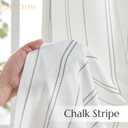 jinchan Green and White Striped Curtain for Bedroom 100 Inch Extra Wide Sliding Glass Door Room Divider Curtain 84 Inch Length Privacy Light Filtering Pinstripe Bedroom Window Treatment Drape 1 Panel