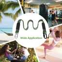 2-Pack 5ft Tree Swing Hanging Straps,800 LB Capacity Adjustable Nylon Heavy Duty Swing Ropes with Safer Lock Snap Carabiner for Hammock, Swing, Outdoor Camping and Aerial Yoga