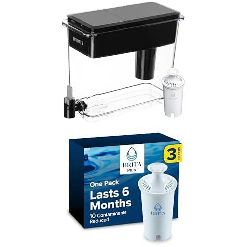 Brita UltraMax Large Water Dispenser, 27 Cup Capacity, Black