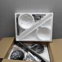 ZMISHIBO 52" Ceiling Fans with Lights, Black Modern Ceiling Fan with Remote, Farmhouse Indoor Ceiling Fan with Dual Finish Blades, Quiet & Strong Motor, Bright LED Light.