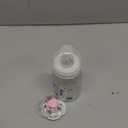 JIZHI 4 Pcs Baby Doll Bottles Set with Magnetic Pacifier, Babies Doll Accessories for Reborn Baby Dolls, Pretend Play Feeding Toy Kids Gift (Pink/Purple)