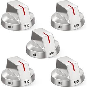 Upgraded DG94-04167 for Samsung Stove Knobs Replacement,DG94-04167A for Samsung Gas Stove Oven Knobs,Fit for NX60A6111SS/AA NX60A6311SS/AA NX60A6511SS/AA NX60A6711SS/AA for Samsung Range Knob (Silver)