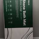 Large Stone Bath Mat, Super Absorbent Diatomaceous Earth Bath Mat Large, Quick Drying Non-Slip Diatomite Stone Bath Mats for Bathroom, Easy to Clean (Dark Grey, Extra Large 31.5" x 19.7")