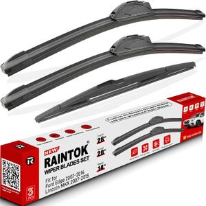 Windshield Wiper Blades Replacement for 2007-2014 Ford Edge Original Factory Quality Front Rear Wipers Blade Set for My Car - 26" 20" 14" (Pack of 3)