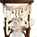 Wooden Bride to Be Chair Sign,Bride to Be Decorations For Chair,Wedding Decoration with Diamond Ring Design, Hanging Wall Decor for backdrop-Bachelorette Engagement Wedding Bridal Shower Party Supplies