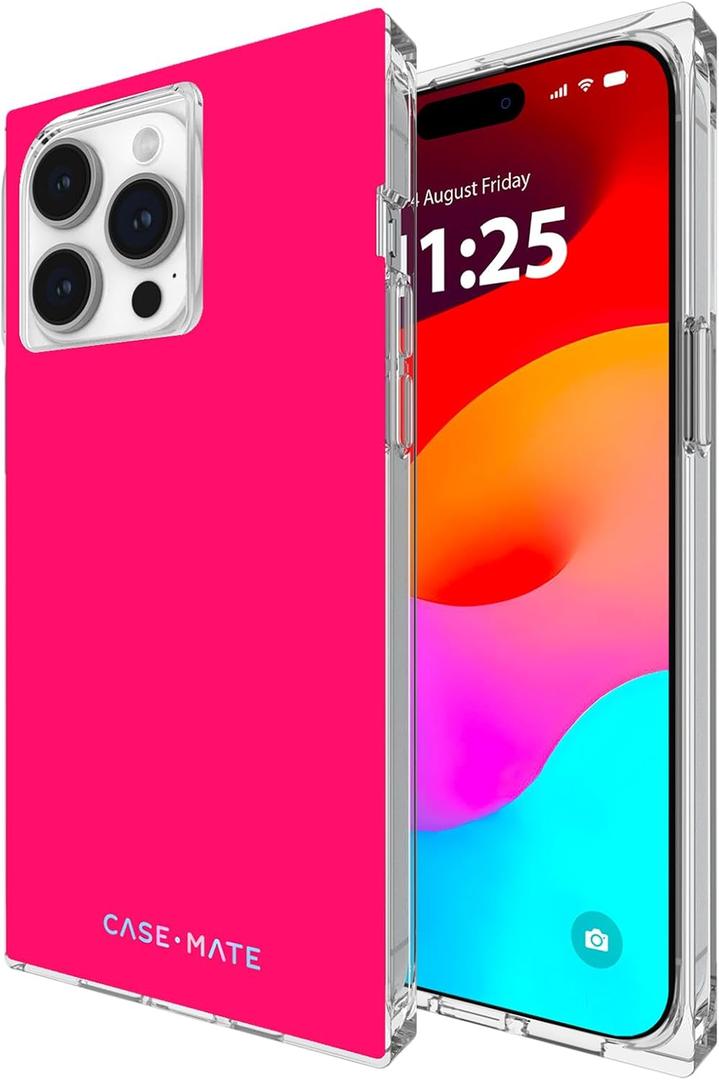 Case-Mate iPhone 15 Pro Max Case for Women - Compatible w/MagSafe - 12ft Drop Protection - 6.7" Unique Magnetic Case for iPhone 15 Pro Max - Shockproof, Anti-Scratch Phone Cover - BLOX Neon Watermelon