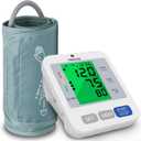 P PANACARE Blood Pressure Monitor, Upper Arm BP Machine for Home Use, 299 Memory, 3.4" Large Backlit Display, Adjustable Cuff (816 inches), Gray