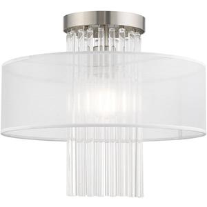 Livex Lighting 1 Lt Brushed Nickel Ceiling Mount