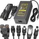 ETL Certified 29.4V 2A Electric Scooter & Hoverboard Fast Charger for 24V 25.2V 7S Lithium Battery, Universal 7-in-1 ebike Replacement Plugs for Gotrax/Jetson/Razor/Ninebot/Segway,etc
