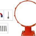 Heavy Duty Adult Standard Size 18" Basketball Hoop Goal Wall Mounted Basketball Rim Diameter 45centimeter/18inch (Basic Edition)