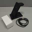 Wireless Charger for Thick Cases of 10MM/Otterbox/Heavy Duty, 3 in 1 Charging Dock for iPhone 17 16 15 14 Pro Max, Phone Stand Charging Station for Multiple Devices for Apple Watch/AirPods (Black)