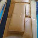 L-Shaped 3-Piece Sectional Sofa Set with Chaise & Storage Ottoman, Sectional Couch, Solid-Wood Frame Sofa, Modern Small-Space Living Room Couch for Apartment, Studio, Office, Ginger