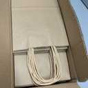 100 Pack 5.8x3.2x8.25 Inch Brown Kraft Paper Gift Bags with Handles - Bulk Small Plain Natural Bags for Birthday Party Favors, Grocery, Retail Shopping, Wedding, Craft, Goody, Takeouts, and Business