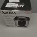 AROMA Digital Rice Cooker, 4-Cup (Uncooked) / 8-Cup (Cooked), Steamer, Multicooker, Slow Cooker, Oatmeal Cooker, Auto Keep Warm, 2 Qt, Stainless Steel Exterior