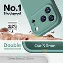 LOVE 3000 Designed for iPhone 17 Pro Case, Premium Silicone [Compatible with Magsafe][Soft Anti-Scratch Microfiber Lining] Shockproof Protective Phone Case for Men Women 6.3", Pine Green
