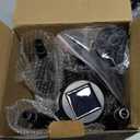 IkeeRuic Halloween Decorations Outdoor, Purple Halloween Solar Lights with Flickering Flame, Solar Torch Lights for Yard Decorations, Waterproof Outdoor Lighting for Garden Pathway Patio Outside Decor (6Pack)