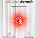 WEERTI Thermal Underwear for Women Long Johns with Fleece Lined Base Layer Women Cold Weather Top Bottom (White, M)