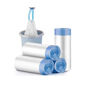 Charmount 5 Gallon Trash Bags - Drawstring small trash Bags for Bathroom, Kitchen, Bedroom, Office, 60 Count (Upgraded - Easy to Separate)…