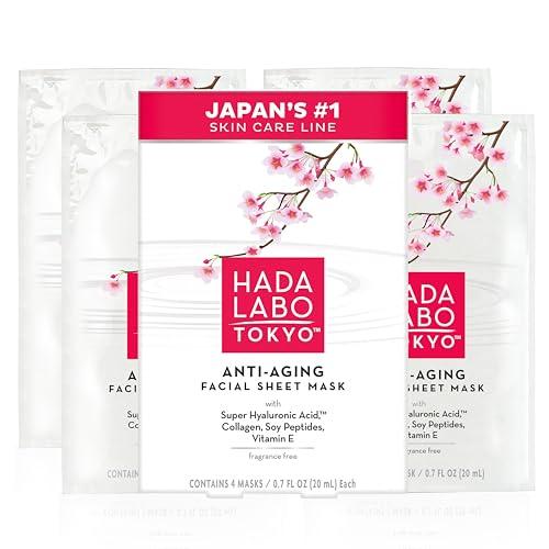Hada Labo Tokyo Ultimate Anti-aging Facial Mask - 0.7 Oz 4Pcs