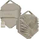 SILKLE Silicone Body Scrubber  Gentle Exfoliating Shower Scrubber for Body & Bath, Silicone Shower Brush & Loofah Alternative  Non-Slip Silicone Body Brush, Quick Dry, Hygienic - Clay