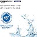 Amazon Basics Replacement Water Filter Cartridge Compatible with GE MWF Refrigerator, NSF Certified, 3-Pack