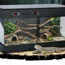 PVC Reptile Terrarium Tanks Enclosure for Ball Python Snake Gecko Bearded Dragon, PVC Reptile Lounge Habitat with Glass Sliding Door and Intelligent Thermostat (33gallons)