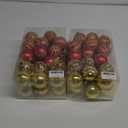 Christmas Ornaments Balls - 60 Pcs 2.4 Inch Shatterproof Plastic Christmas Balls Sets, Red & Gold Small Christmas Tree Balls Hanging Ornaments for Holiday Wreath Party Christmas Tree Decor