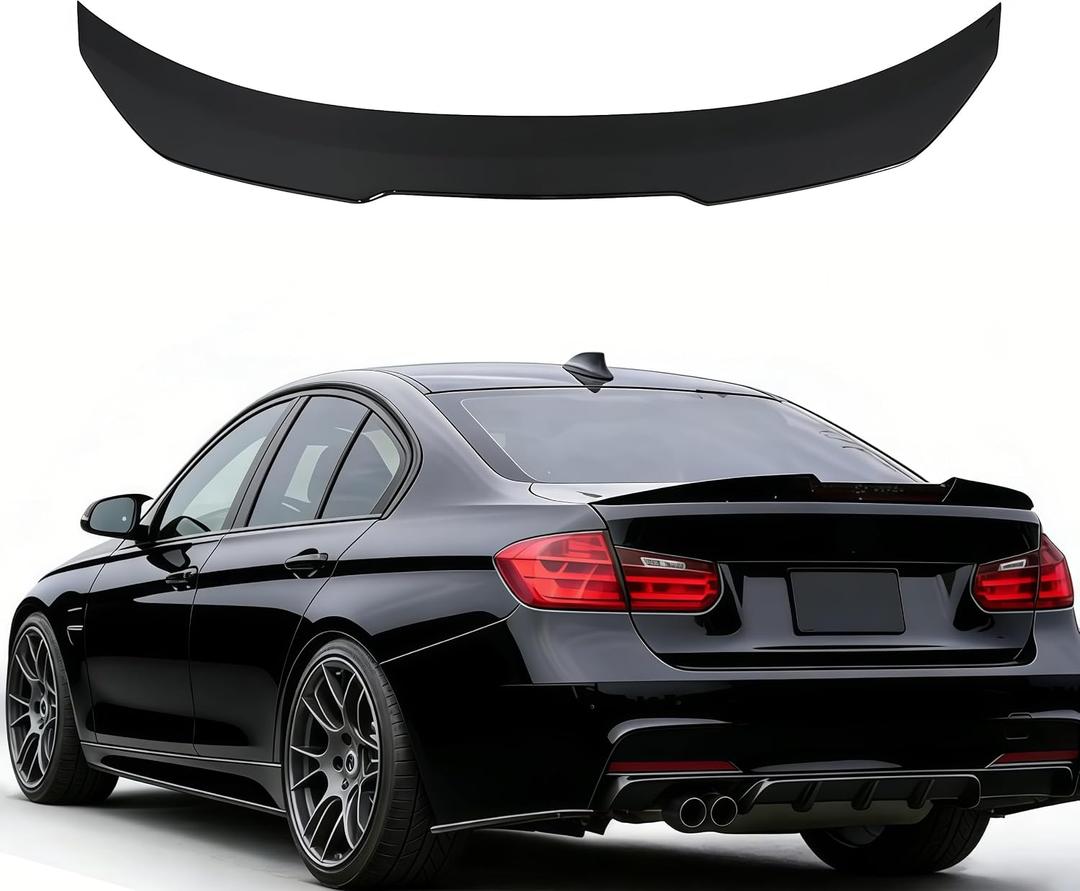 time secret Rear Spoiler Wing for BMW 5 Series F10 4 Door Sedan & F10 M5 2010-2016 Trunk Lid Spoiler Gloss Black