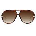 VANLINKER Trendy Polarized Aviator Sunglasses for Women Men Retro Oversized Round Sunglasses Vintage Side Shield Shades VL9798