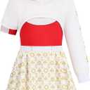 Girls Halloween Costumes Kids Cheerleader Costume Dress Up Accessories Set (150 (11-12 Years))